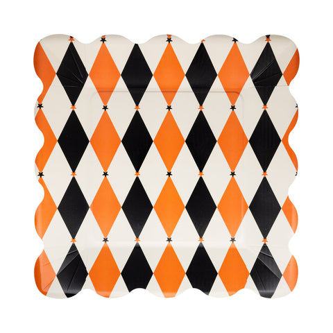 VINTAGE HARLEQUIN 11" PLATE