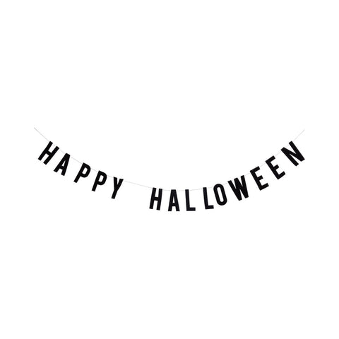 HAPPY HALLOWEEN FELT BANNER